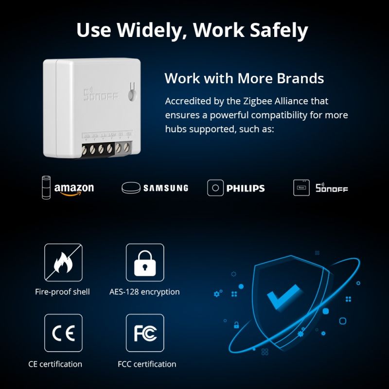 Sonoff - Interruttore intelligente mini Zigbee SONOFF ZBminir2,