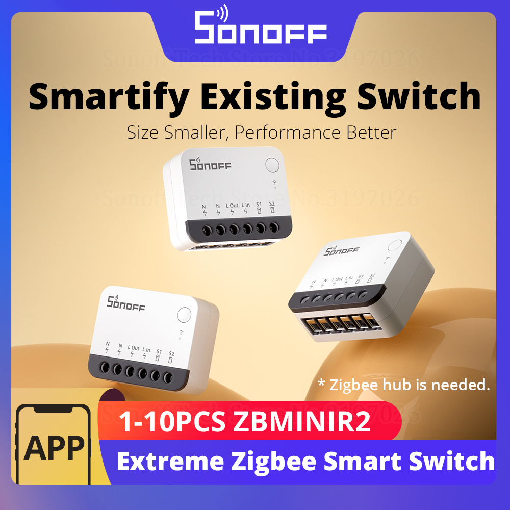 Sonoff Mini R4 - SONOFF ZBMINIR2 Interruttore Intelligente Zigbee con