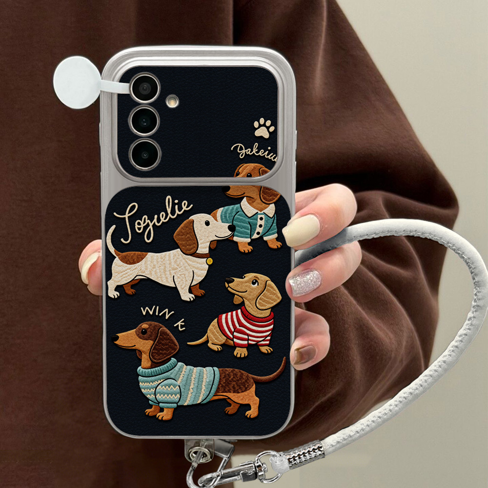 Shelly - Custodia per telefono in pelle Lychee