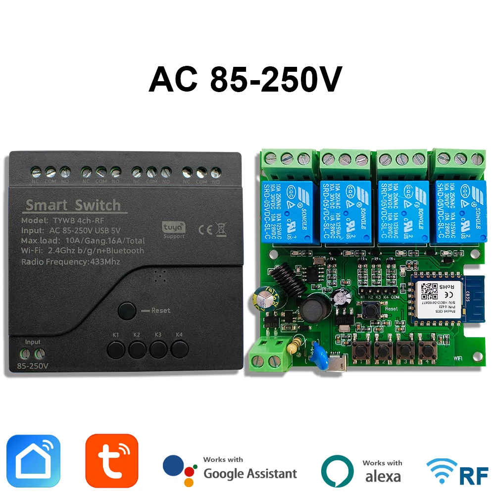 Sonoff Mini R4 - Tuya AC 85-250V 4 canali Wifi