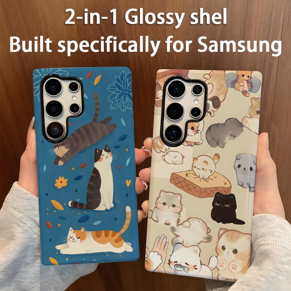 Shelly - Custodia per telefono simpatico gatto Guscio