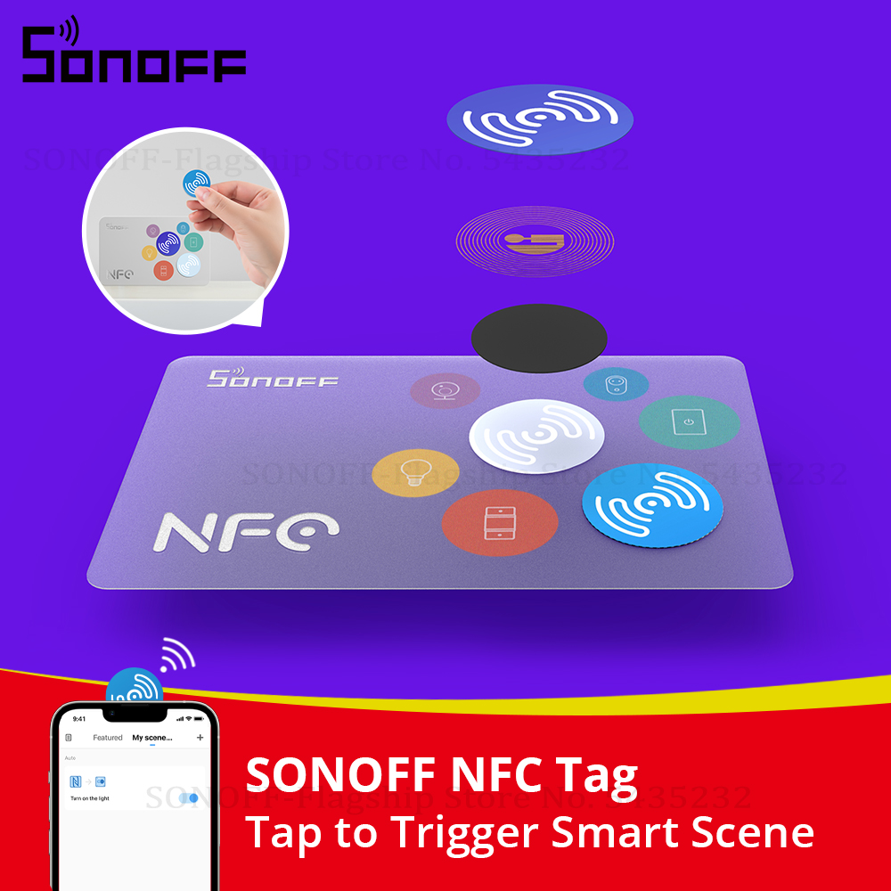 Sonoff - SONOFF NFC Tag Ntag215 Adesivo 13.56MHz