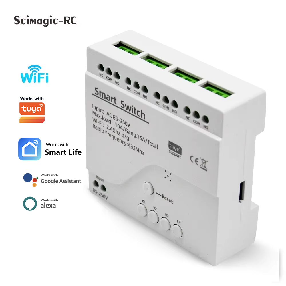 Tuya 4 Channel - Modulo Relè Smart Switch 4CH per