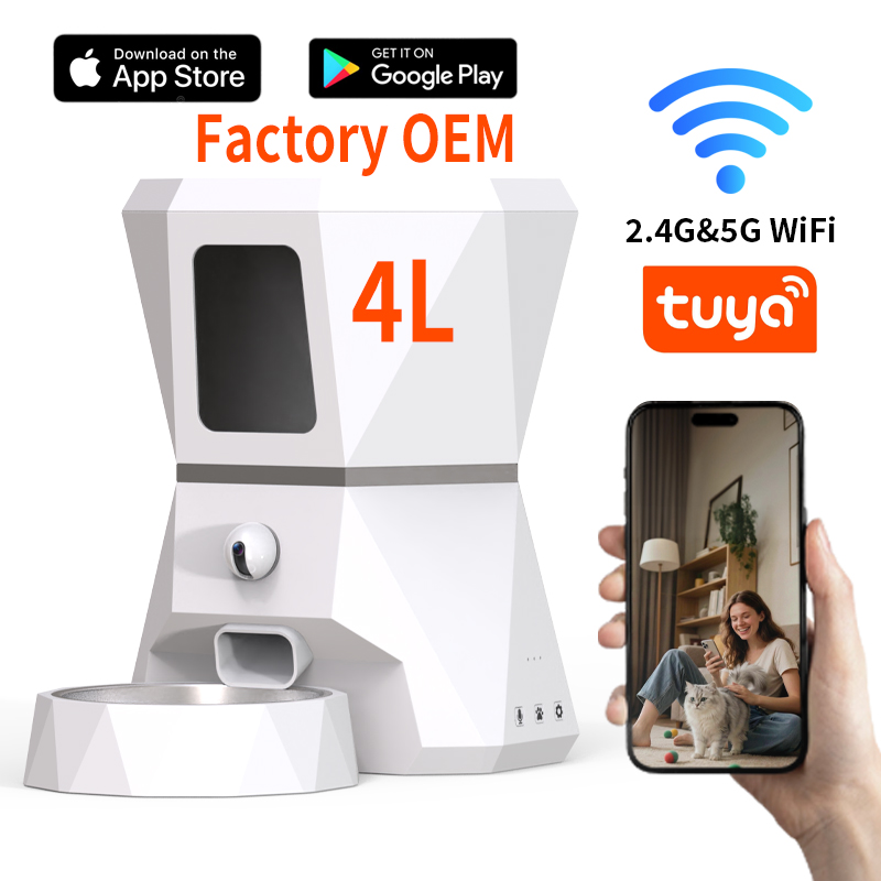 Tuya Smart - Dispenser Automatico di Cibo per Gatti
