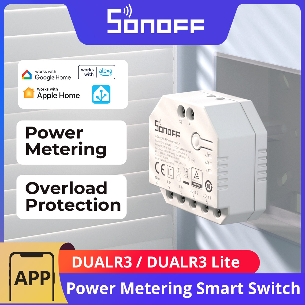 Sonoff Mini R4 - SONOFF DUALR3 / DUALR3 Lite Modulo