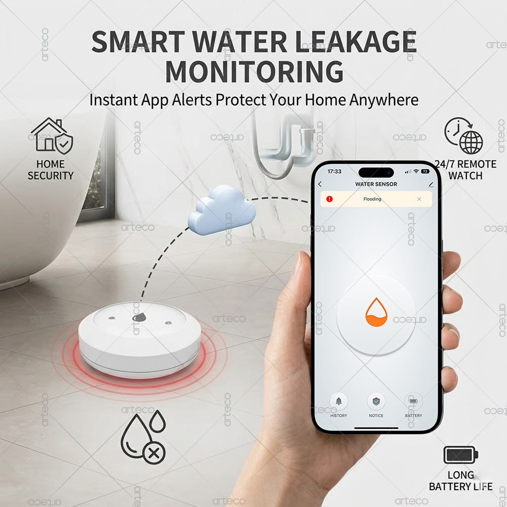 Sensore di perdite d'acqua Zig - Home Assistant Tuya recensione e prezzo