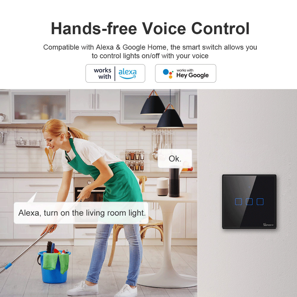 SONOFF T3EU Black WiFi Smart W - Sonoff Basic recensione e prezzo
