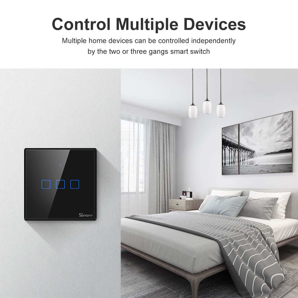SONOFF T3EU Black WiFi Smart W - Sonoff Basic recensione e prezzo