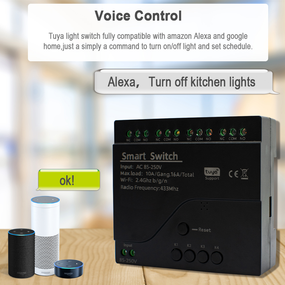 Tuya WIFI Smart Switch a 4 can - Tuya 4 Channel recensione e prezzo
