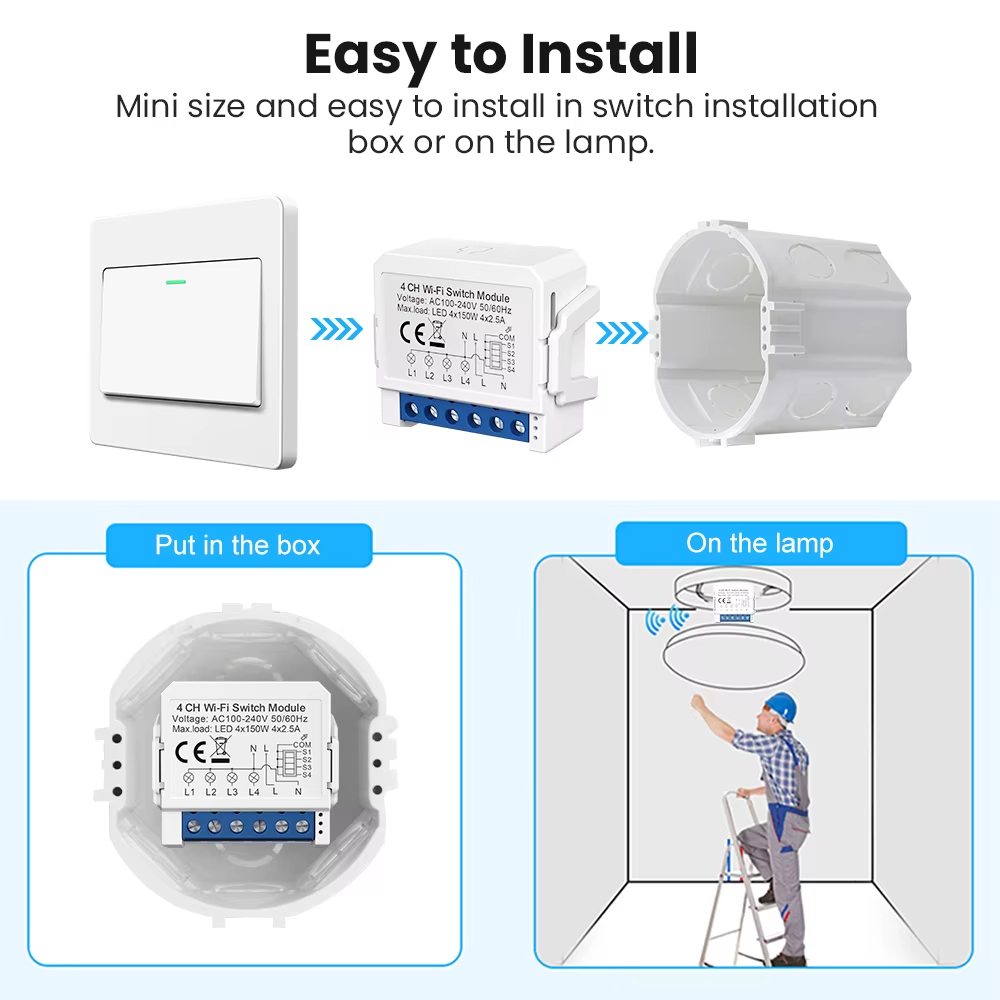 WSM16 Tuya WiFi Modulo Smart S - Tuya 4 Channel recensione e prezzo