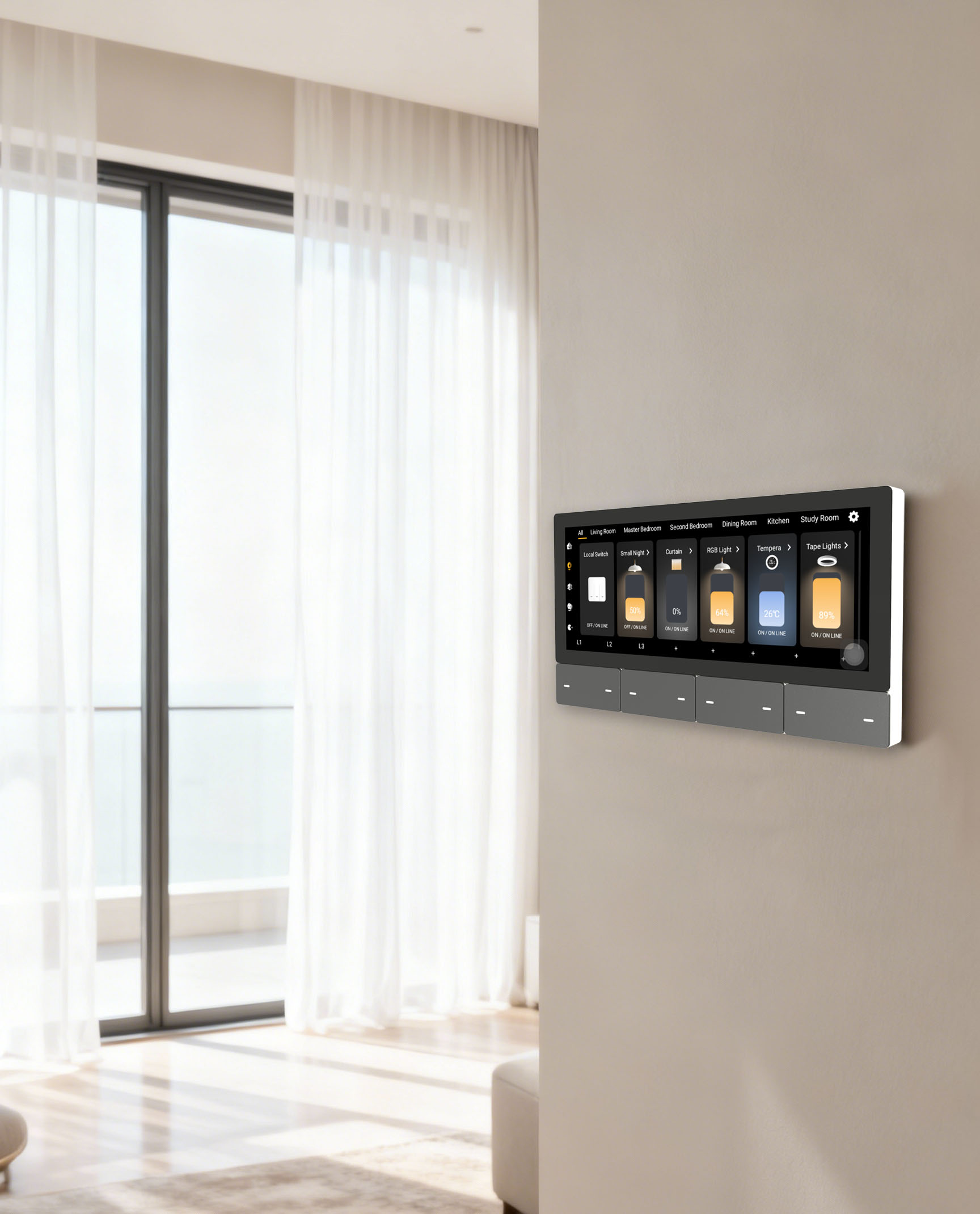 F5 Tuya UK Touch Screen Music  - Tuya Smart recensione e prezzo