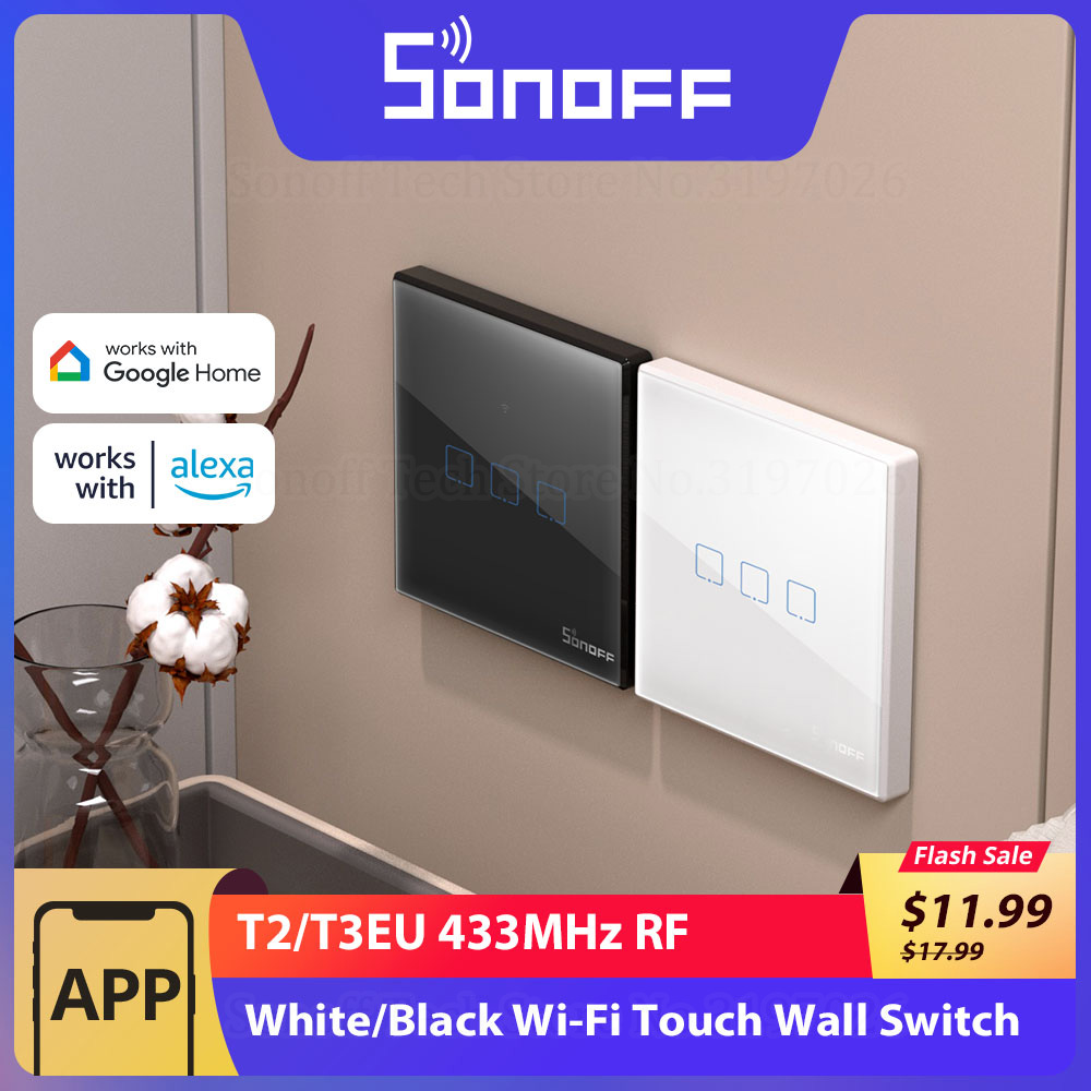 SONOFF T2/T3EU 433Mhz RF WiFi  - Sonoff Basic recensione e prezzo