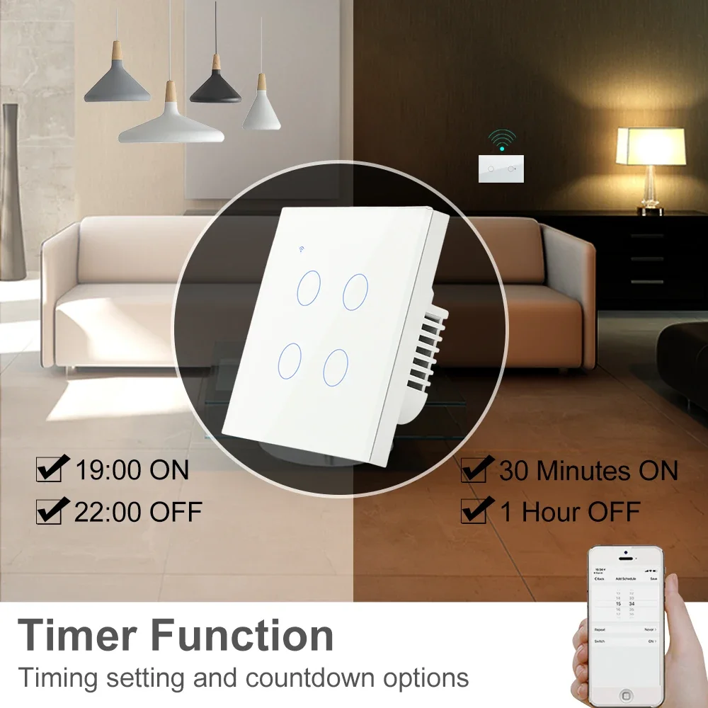 ZigBee 1 2 3 4 Gang senza neut - Tuya 4 Channel recensione e prezzo