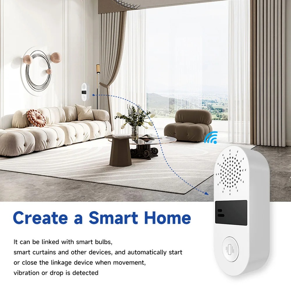 Sensore di vibrazione WiFi Tuy - Home Assistant Tuya recensione e prezzo