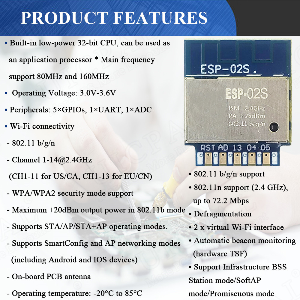 ESP-02S Ricetrasmettitore modu - Smart Home Module Iot recensione e prezzo