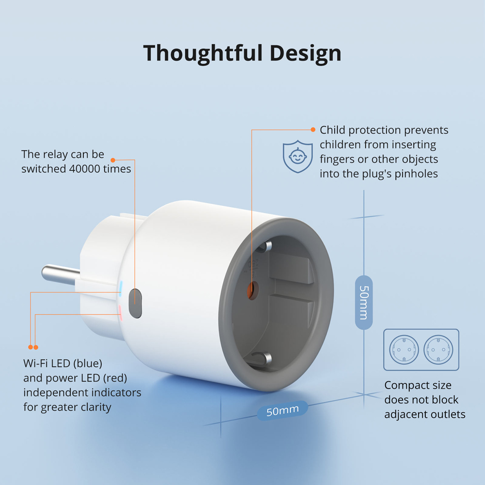 SONOFF S60 EU 16A IPlug Presa  - Sonoff recensione e prezzo
